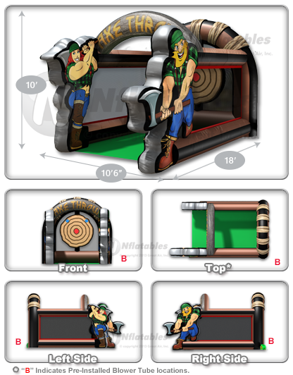 Inflatable Lumberjack Axe Throw™ (Single)
