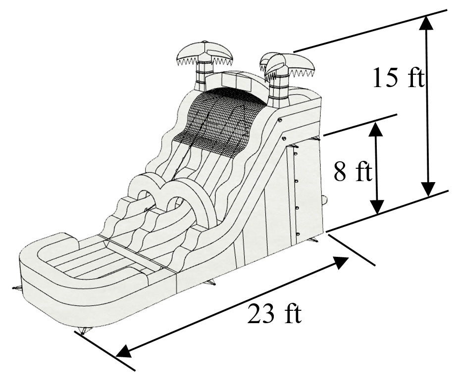 15'H Purple Slide Wet n Dry