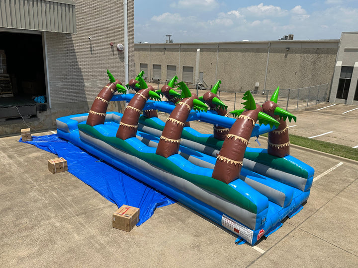Dual Lane Palm Tree Slip n Splash