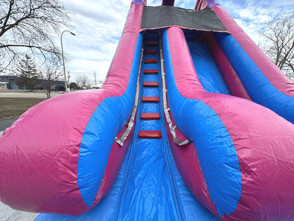 16'H Dura-Lite Pink Slide w Detachable Pool