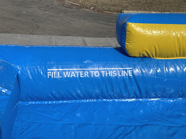 18'H Dura-Lite Rainbow Slide w Detachable Pool