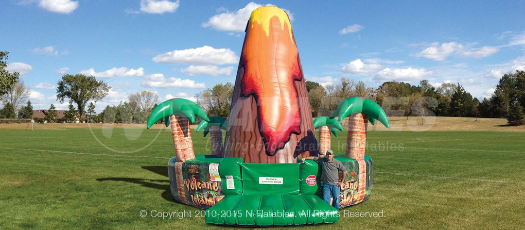 Volcano Island™ Inflatable Rock Climbing Wall