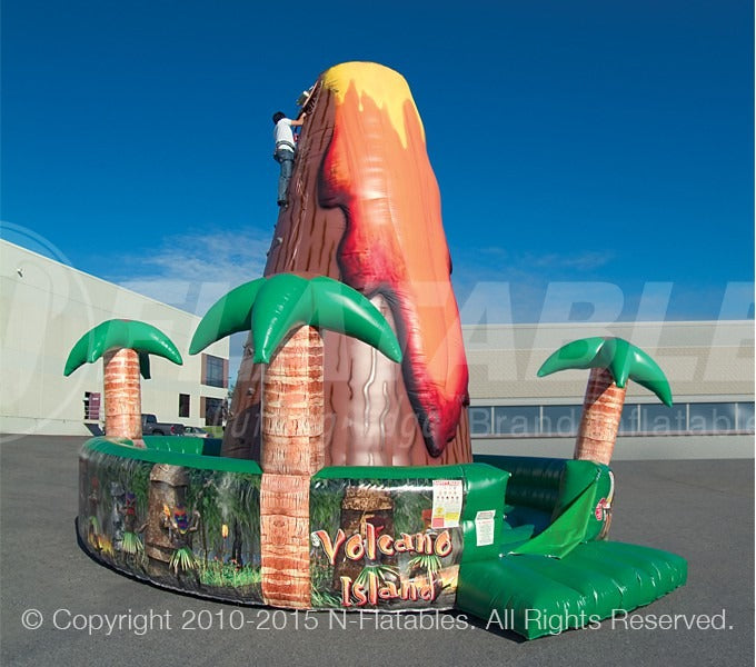 Volcano Island™ Inflatable Rock Climbing Wall