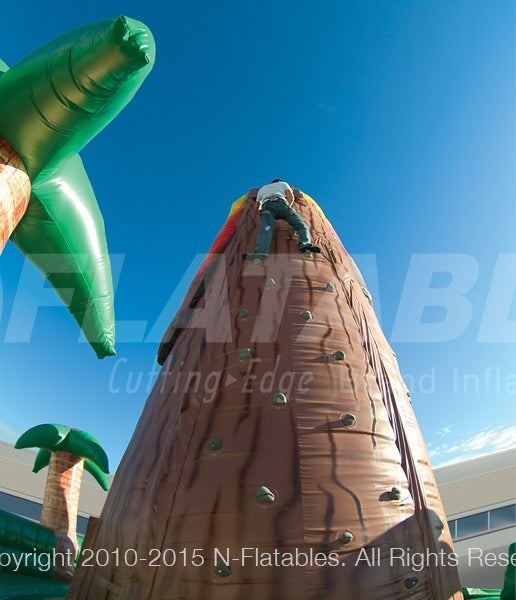 Volcano Island™ Inflatable Rock Climbing Wall
