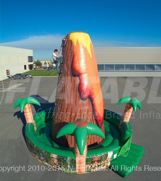 Volcano Island™ Inflatable Rock Climbing Wall