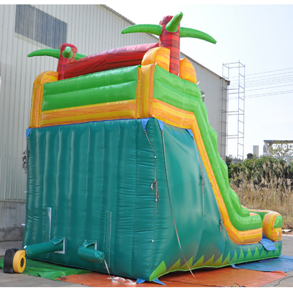 18'H Dual Lane Palm Tree Slide Wet n Dry