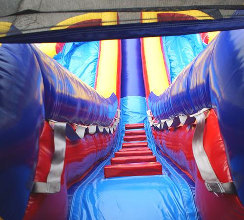 18'H Dual Lane Wet n Dry Slide