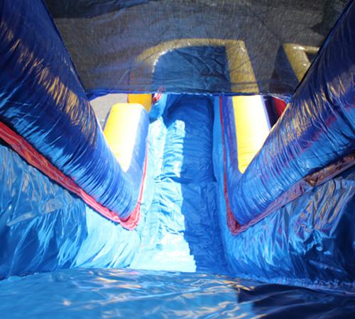 18'H Dual Lane Wet n Dry Slide