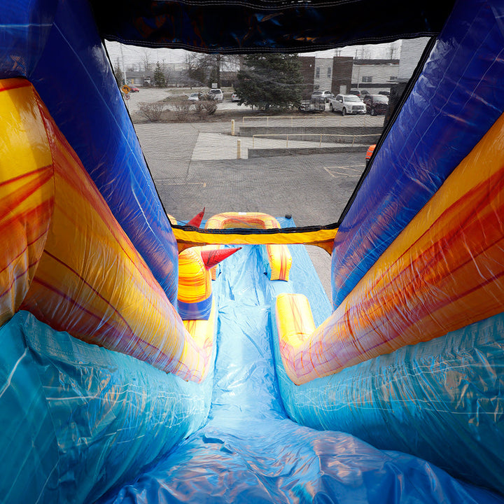 20'H Dual Lane Sunrise Slide Wet n Dry