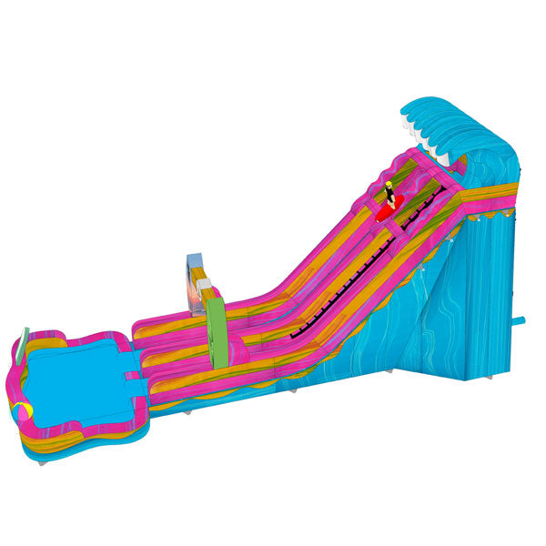20'H Surf Slide with Removable Pool