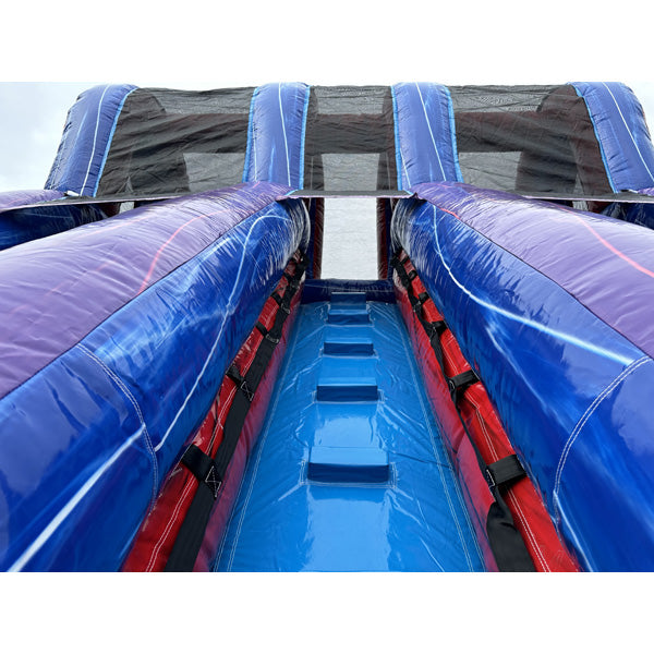 15'H Dual Lane Purple Slide Wet n Dry