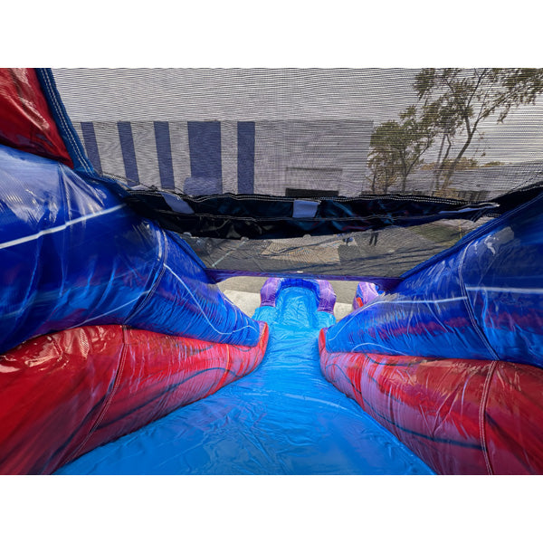 15'H Dual Lane Purple Slide Wet n Dry