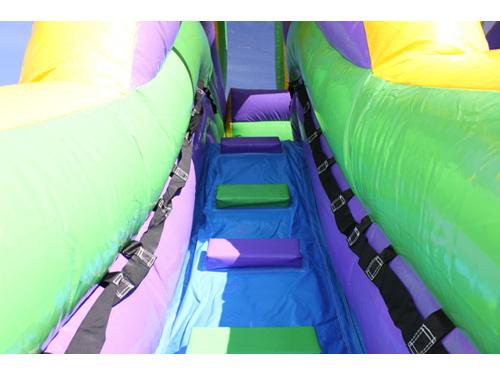 18'H Double Dip Slide Wet n Dry (Green)