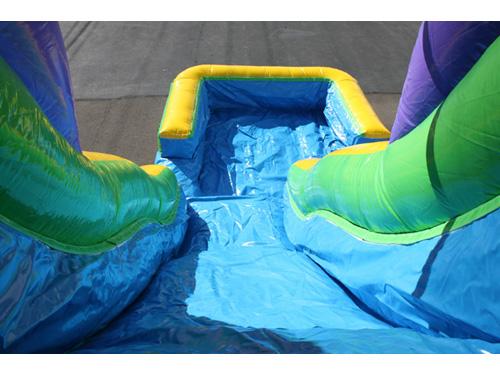 18'H Double Dip Slide Wet n Dry (Green)