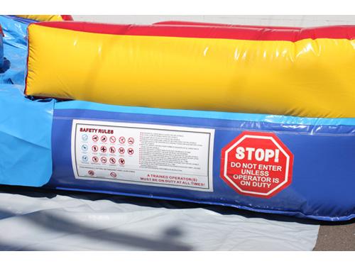 18'H Double Dip Slide Wet n Dry (Red)