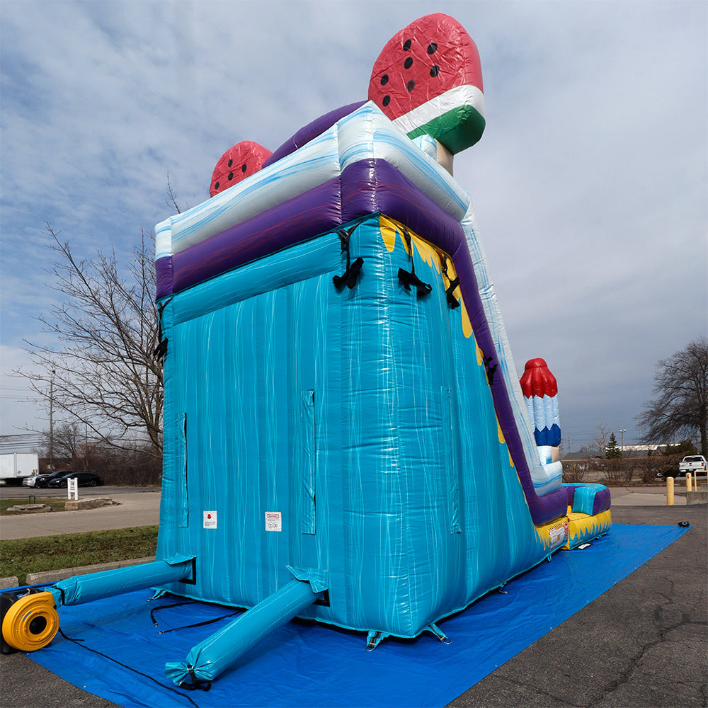 19'H Ice Cream Slide Wet n Dry with Removable Art Panel