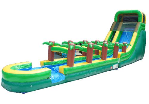 22'H Palm Tree Screamer Slide w/ Slip n Splash