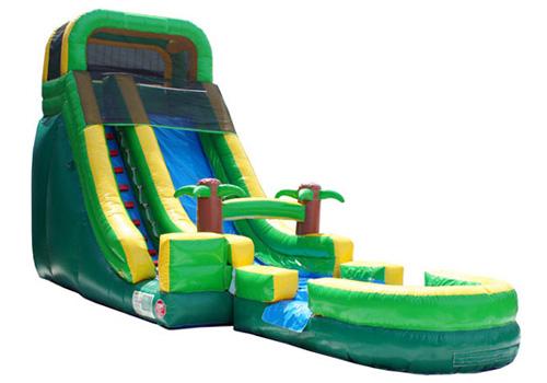 20'H Palm Tree Screamer Slide w/ Slip n Splash
