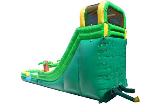18'H Palm Tree Screamer Slide w/ Slip n Splash