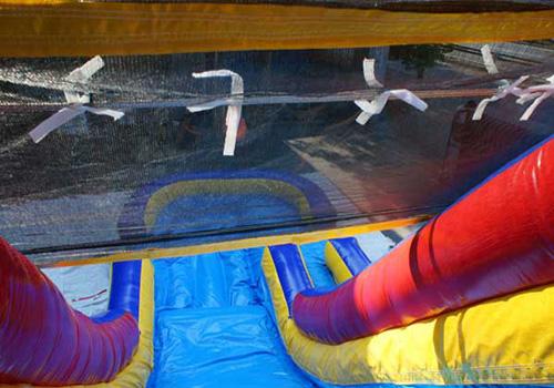 20'H Rainbow Screamer Slide w/ Slip n Splash