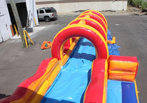22'H Volcano Screamer Slide w/ Slip n Splash