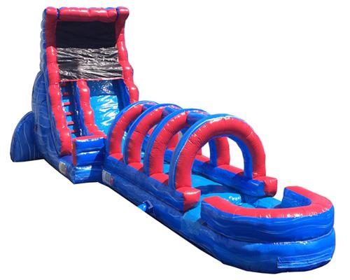 20'H Tsunami Screamer Slide w/ Slip n Splash