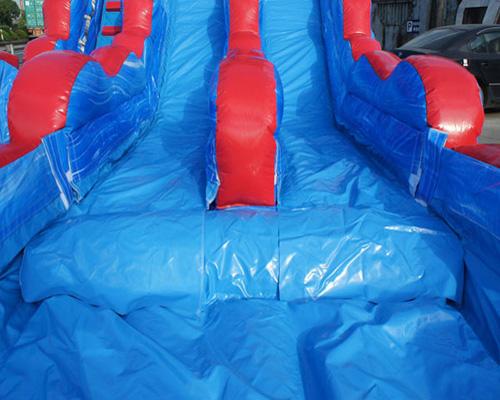 19'H 2-Lane Tsunami Screamer Slide w/ Slip n Splash