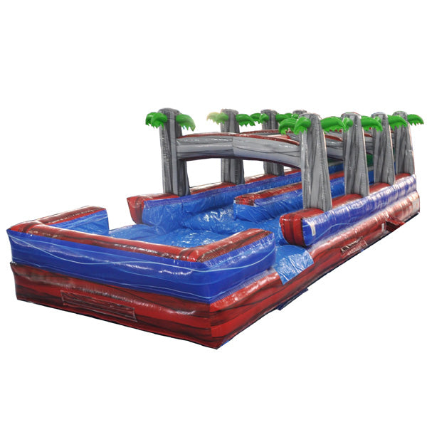 22'H 2-Lane Fire Screamer Slide w/ Slip n Splash