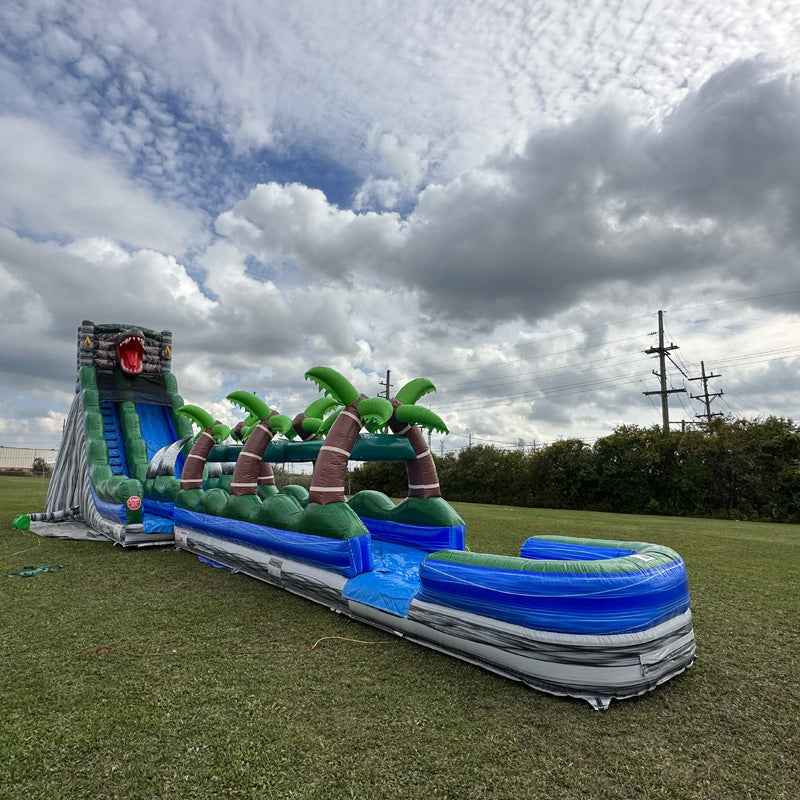 24'H Jurassic Slide with Slip n Splash