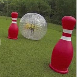 Human Bowling Pins With Zorb Ball