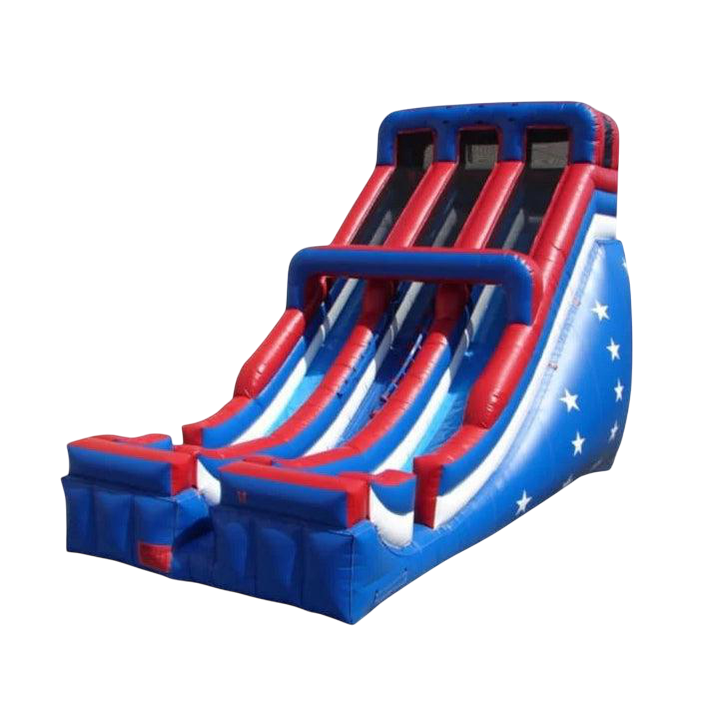 Double Lane Inflatable Waterslide - Giant Backyard Water Slide for Outdoor Parties