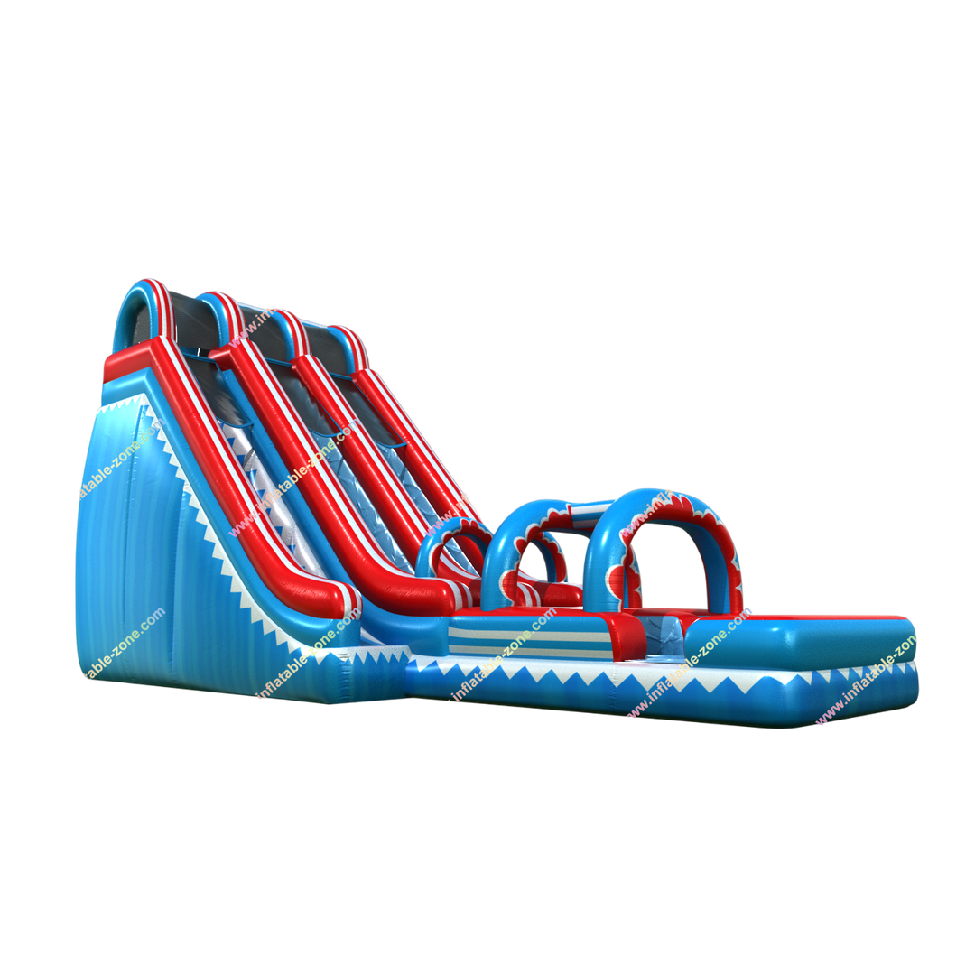 Inflatable Water Slide with Pool - Double Jumper Arch for Summer Fun