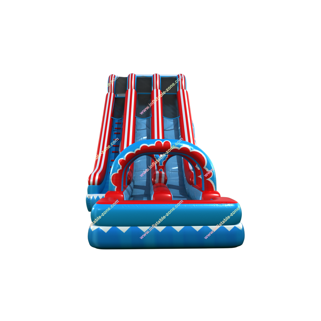 Inflatable Water Slide with Pool - Double Jumper Arch for Summer Fun