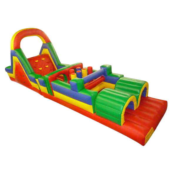 Inflatable Obstacle Course - Adult Outdoor Zipline Fun