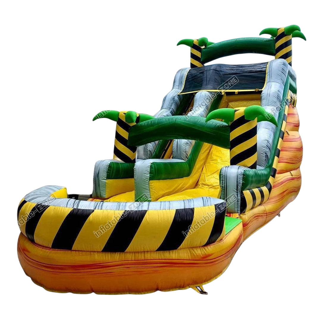 Tropical Inflatable Waterslide - Outdoor Pool Slide Fun