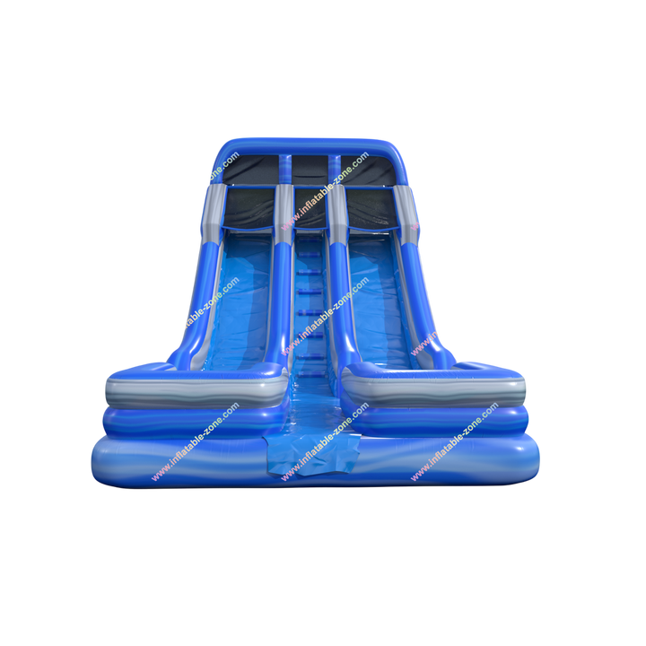 Double Water Slide Inflatable - Fun Backyard Outdoor Water Entertainment for Kids