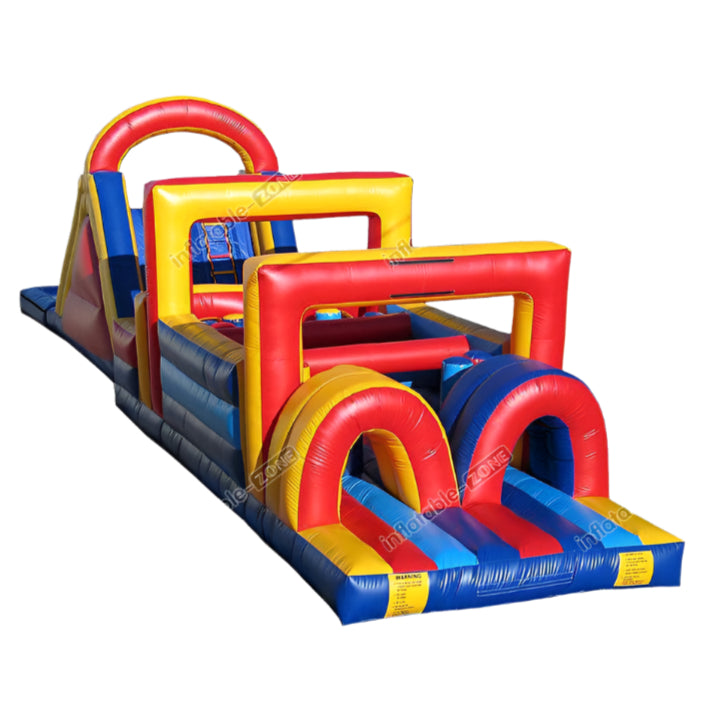 Giant Inflatable Backyard Obstacle Course - Radical Run Bouncy Castle