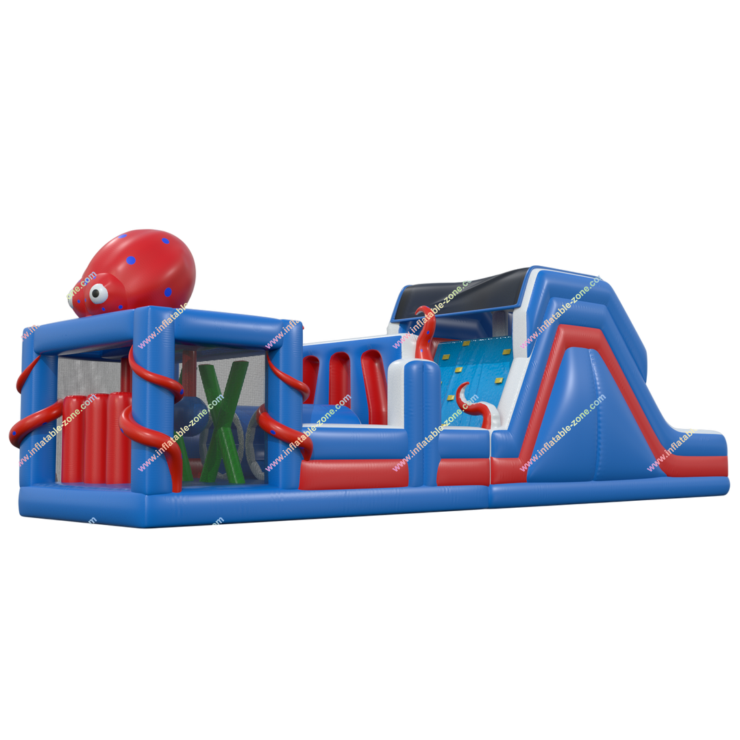 Octopus Inflatable Obstacle Course - Outdoor Fun and Challenges with Friends