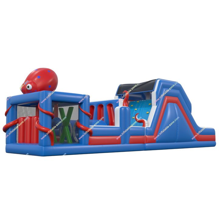 Octopus Inflatable Obstacle Course - Outdoor Fun and Challenges with Friends