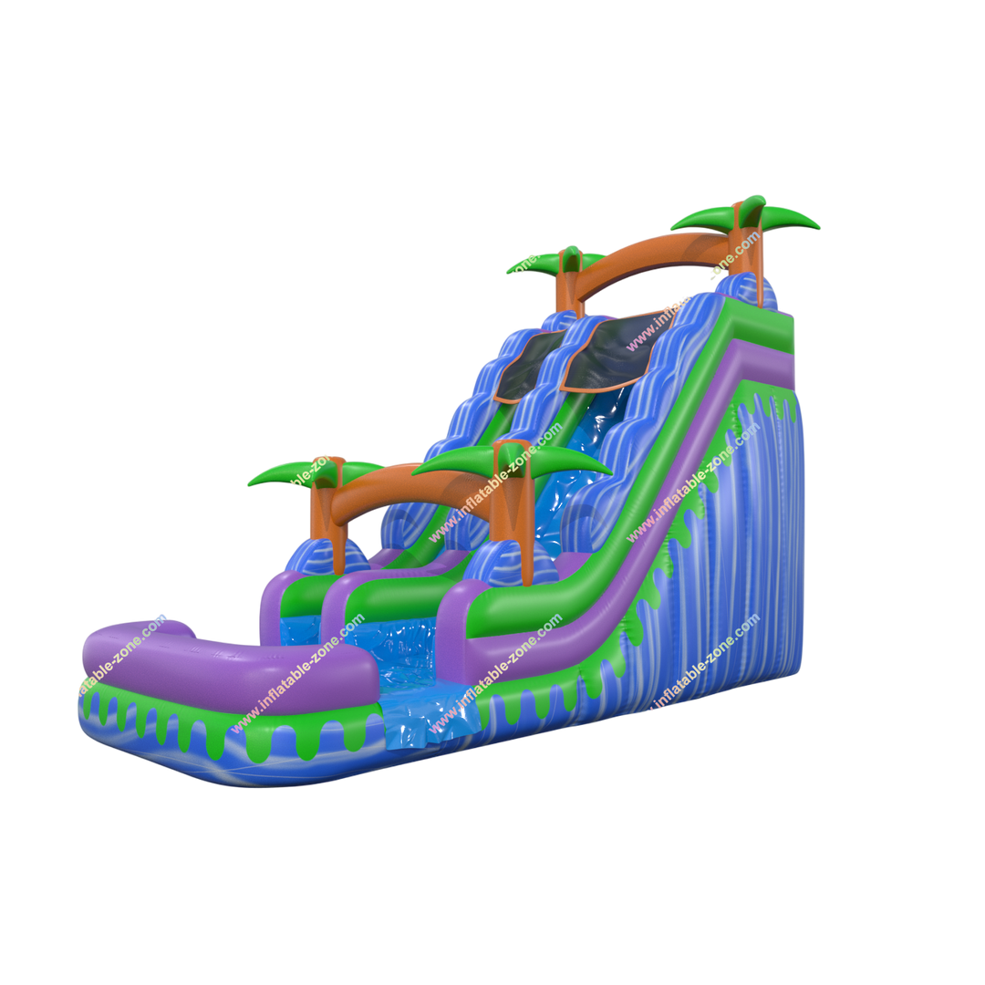 Inflatable Water Slide with Splash Pool - Portable Outdoor Bounce Fun