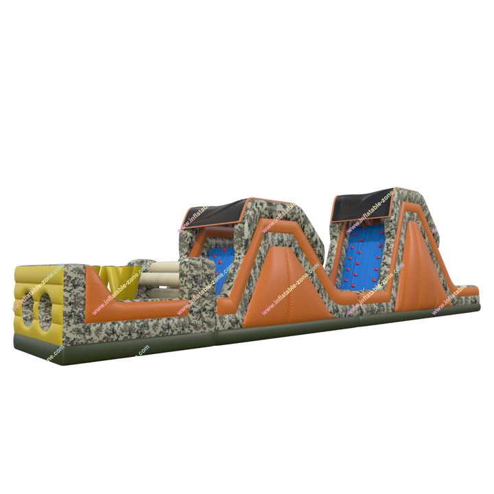 Inflatable Obstacle Course Jump House - Bouncy Boot Camp Assault Challenge