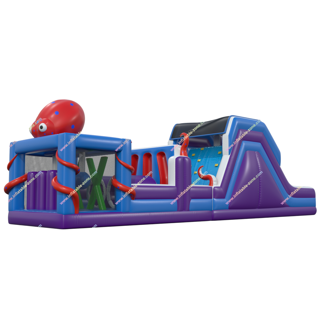 Inflatable Octopus Obstacle Course for Kids - Fun Soft Play Experience