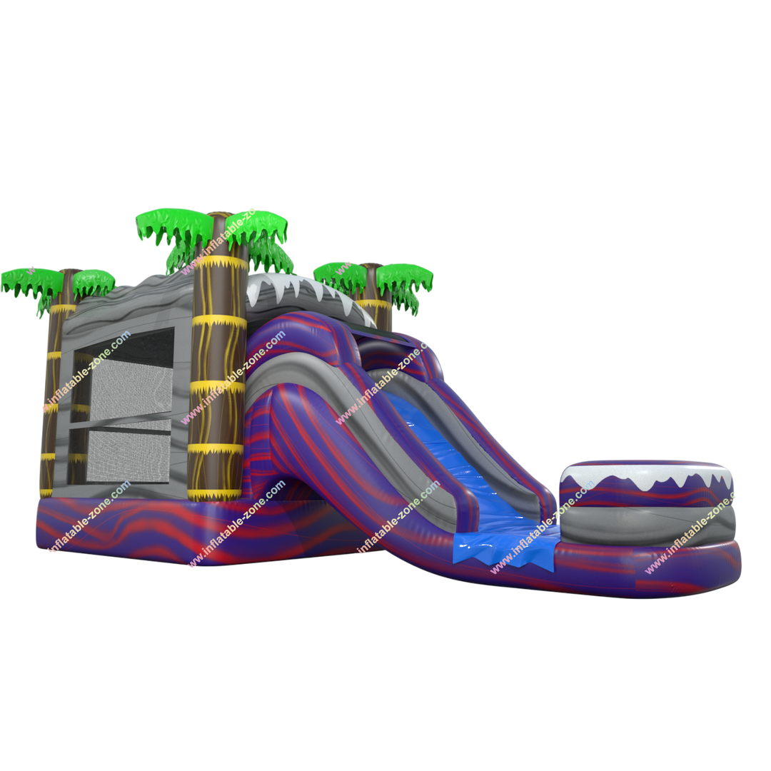 Combo Wet Dry Inflatable Water Slide Bounce House - Commercial Grade Jumping Castle