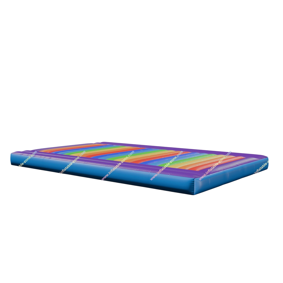 Inflatable Rainbow Jumping Pad - Outdoor Birthday Party Gym