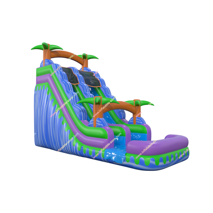 Inflatable Water Slide with Splash Pool - Portable Outdoor Bounce Fun