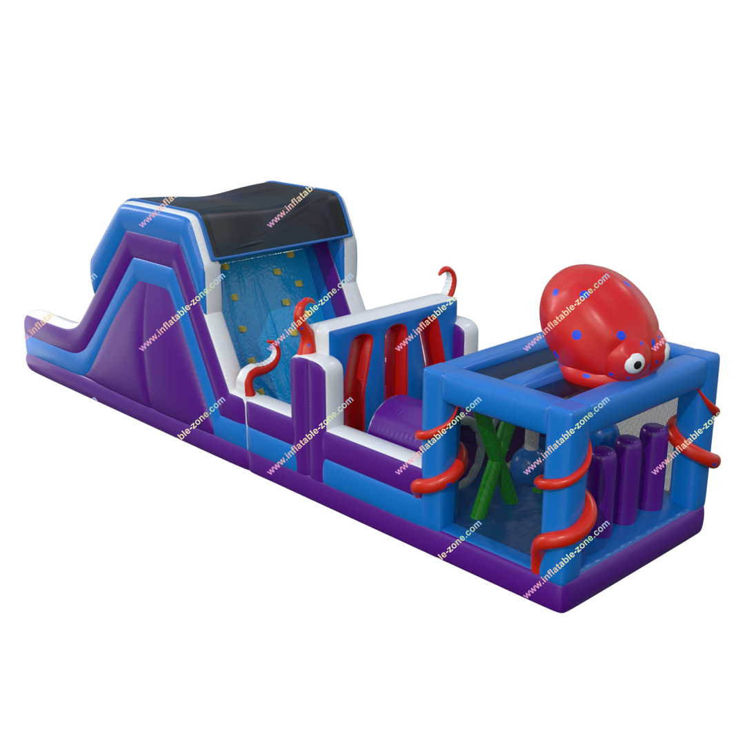 Inflatable Octopus Obstacle Course for Kids - Fun Soft Play Experience