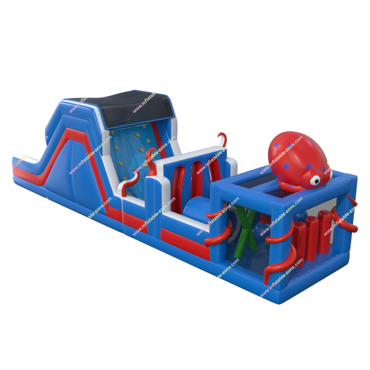 Octopus Inflatable Obstacle Course - Outdoor Fun and Challenges with Friends