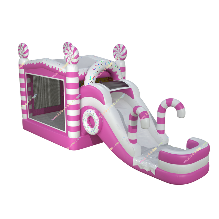 Candy Time Inflatable Water Slide Combo - Jumping House Bouncy Castle