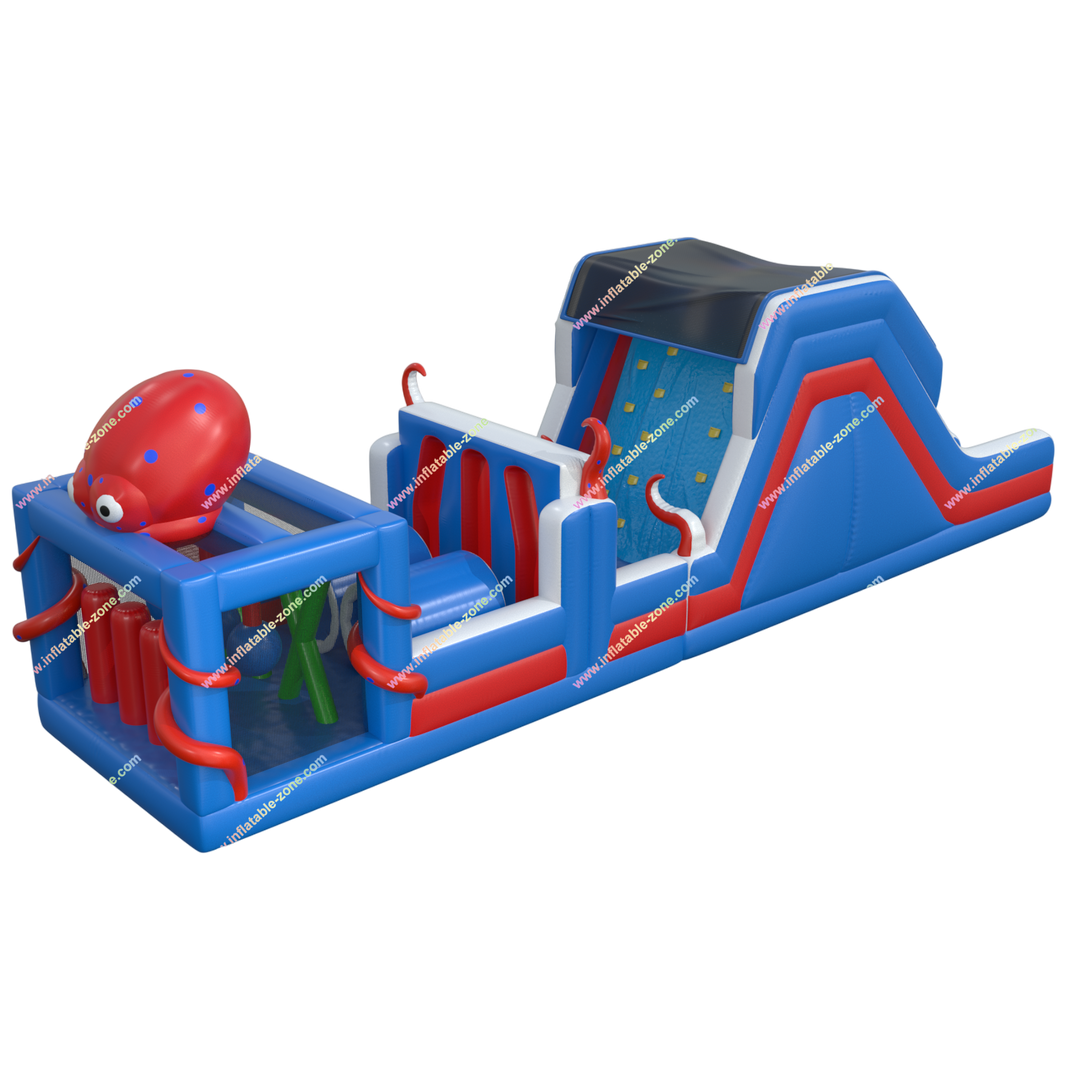 Octopus Inflatable Obstacle Course - Outdoor Fun and Challenges with Friends