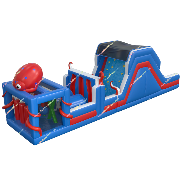 Octopus Inflatable Obstacle Course - Outdoor Fun and Challenges with Friends